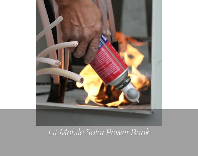 Lit Mobile Solar Power Bank
